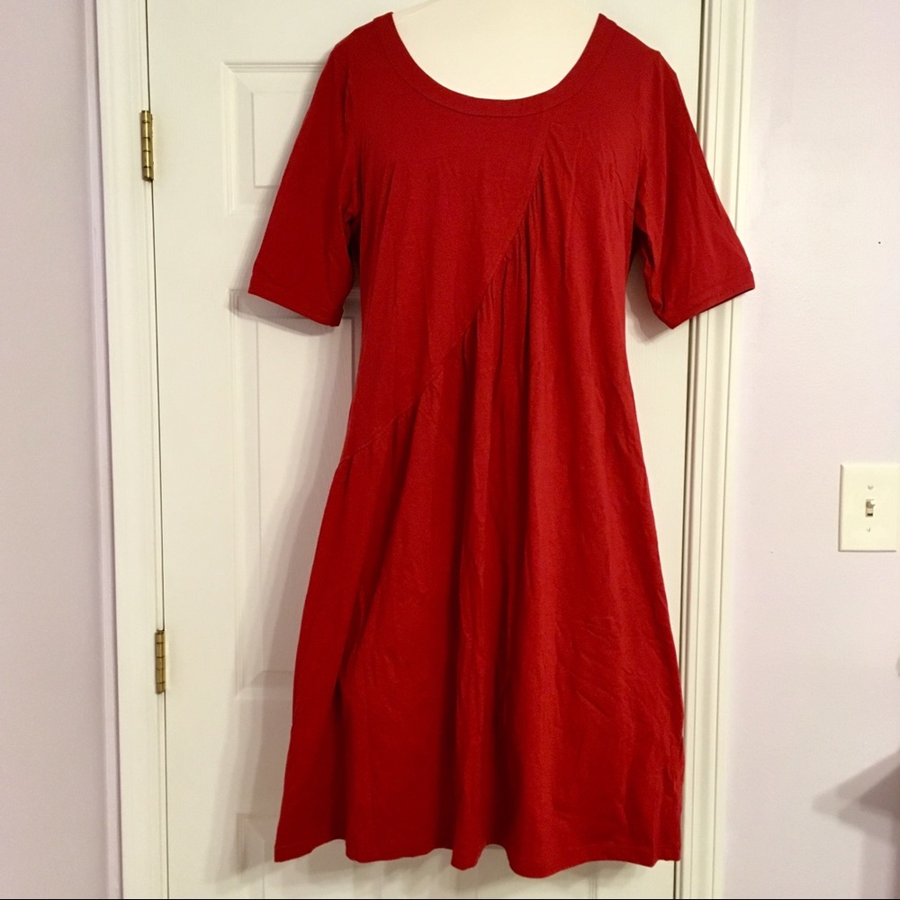 NWOT Eshakti Knit Asymmetrical Shift Dress RARE